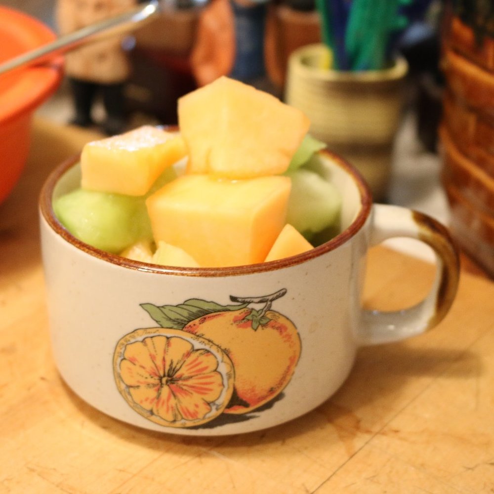 Charming orange mug